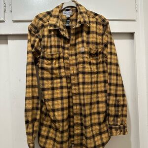 Carhartt Black and Yellow Checkered Shirt